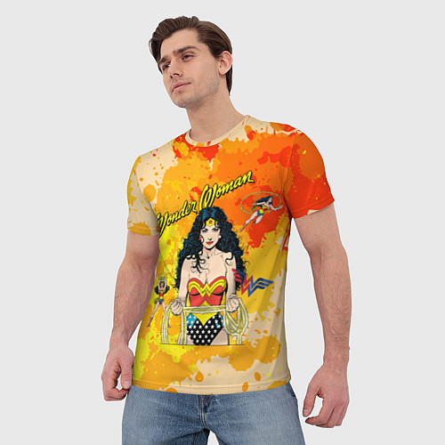 Мужская футболка Принцесса амазонок Диана / 3D-принт – фото 3