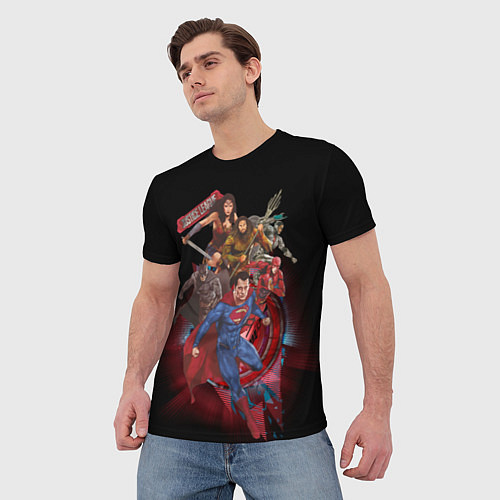 Мужская футболка Justice League / 3D-принт – фото 3