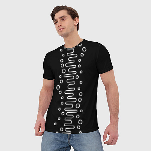 Мужская футболка Волны ТЕСЛА OKO / 3D-принт – фото 3