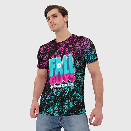 Мужская футболка FALL GUYS / 3D-принт – фото 3
