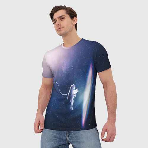 Мужская футболка В КОСМОСЕ D / 3D-принт – фото 3