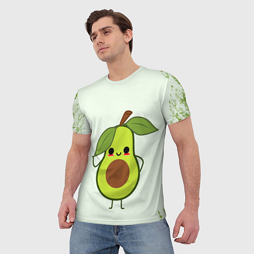 Мужская футболка Авокадо / 3D-принт – фото 3