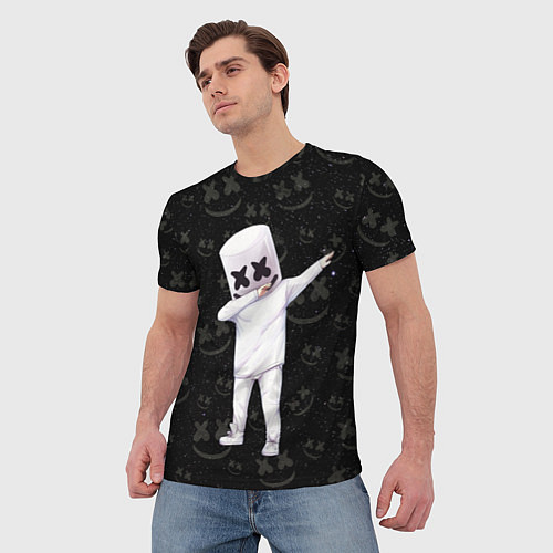 Мужская футболка MARSHMELLO / 3D-принт – фото 3
