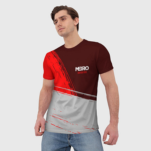 Мужская футболка METRO EXODUS МЕТРО ИСХОД / 3D-принт – фото 3