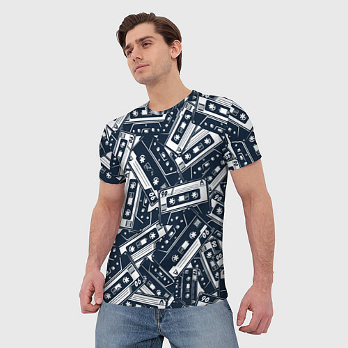 Мужская футболка Retro pattern / 3D-принт – фото 3