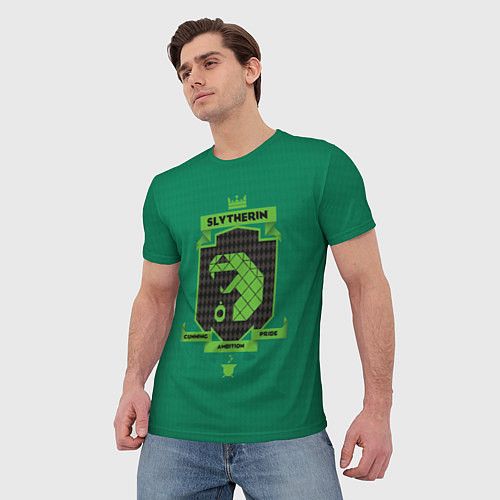 Мужская футболка Slytherin / 3D-принт – фото 3