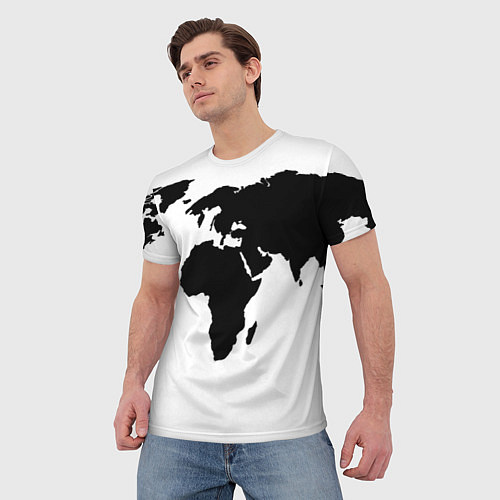 Мужская футболка Весь мир / 3D-принт – фото 3