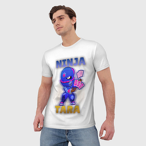 Мужская футболка Ниндзя Тара Бравл Старс BS / 3D-принт – фото 3
