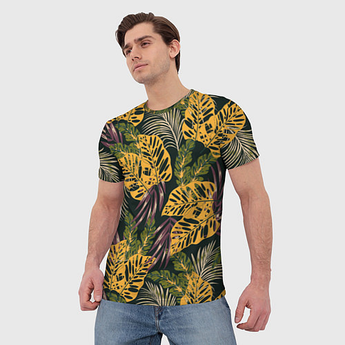 Мужская футболка Тропический лес / 3D-принт – фото 3