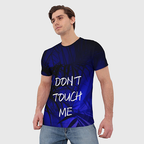Мужская футболка Не трогай меня / 3D-принт – фото 3