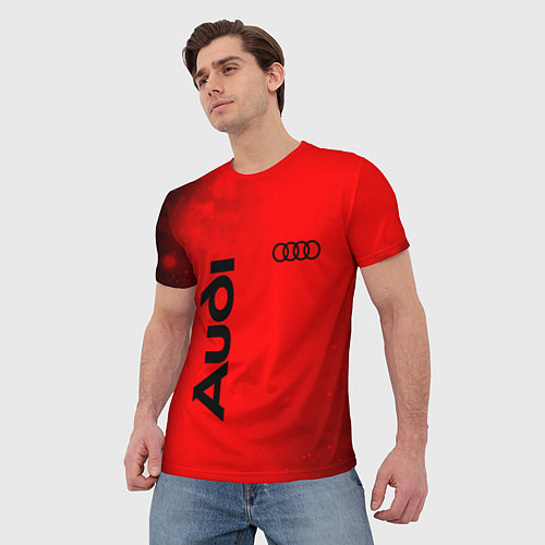 Мужская футболка AUDI АУДИ / 3D-принт – фото 3