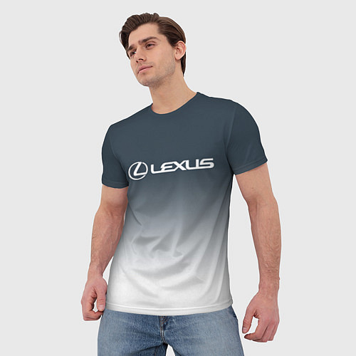 Мужская футболка LEXUS ЛЕКСУС / 3D-принт – фото 3