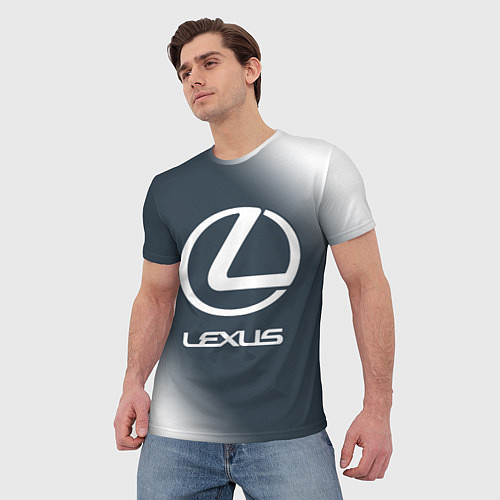 Мужская футболка LEXUS ЛЕКСУС / 3D-принт – фото 3