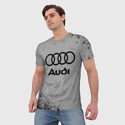 Футболка мужская AUDI АУДИ, цвет: 3D-принт — фото 2