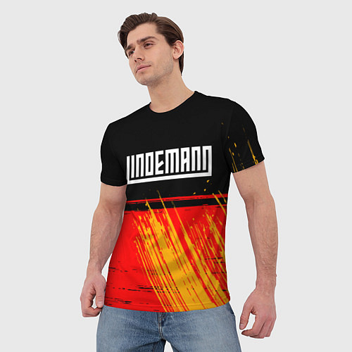 Мужская футболка LINDEMANN ЛИНДЕМАНН / 3D-принт – фото 3