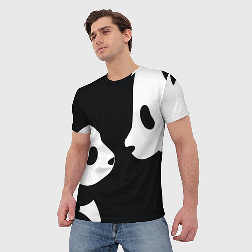 Мужская футболка Panda / 3D-принт – фото 3