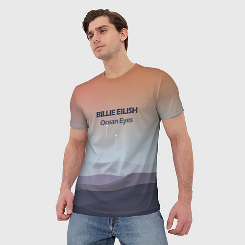 Мужская футболка Billie Eilish / 3D-принт – фото 3