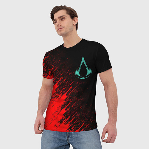 Мужская футболка Assassins Creed Valhalla / 3D-принт – фото 3