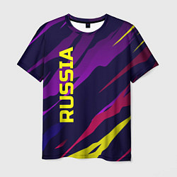 Футболка мужская RUSSIA, цвет: 3D-принт