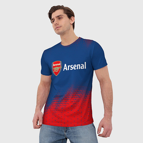 Мужская футболка ARSENAL Арсенал / 3D-принт – фото 3