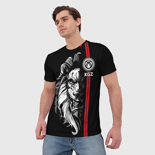 Мужская футболка Киргизия / 3D-принт – фото 3