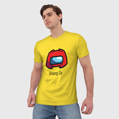 Мужская футболка Among UsLoGo / 3D-принт – фото 3