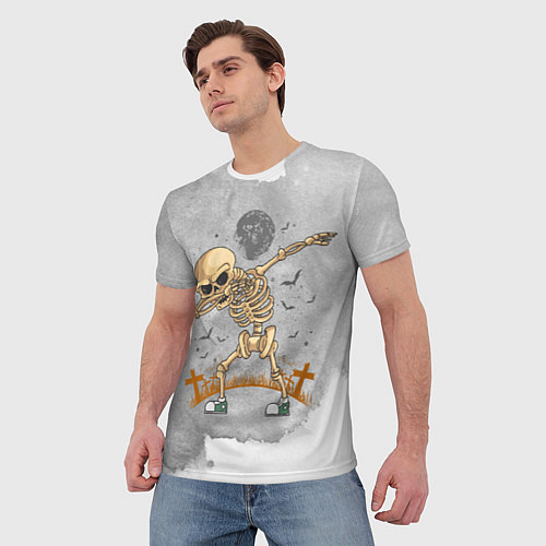 Мужская футболка Танцы скелета / 3D-принт – фото 3