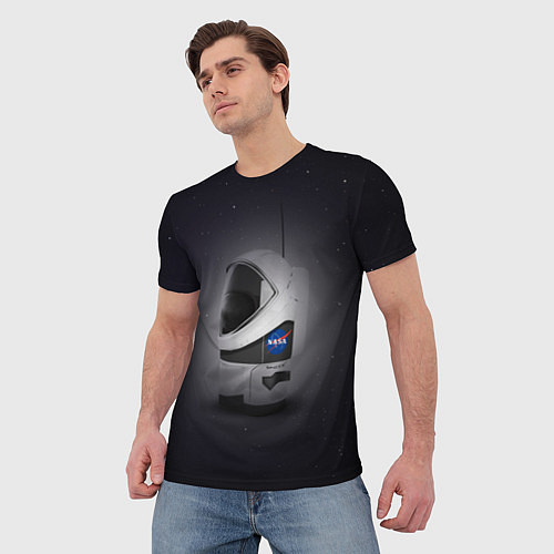 Мужская футболка Among Us SpaceX / 3D-принт – фото 3