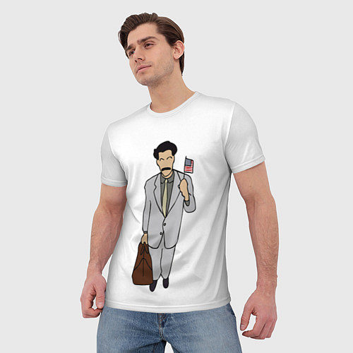 Мужская футболка Борат / 3D-принт – фото 3