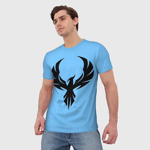 Мужская футболка Птица феникс / 3D-принт – фото 3