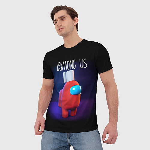 Мужская футболка AMONG US / 3D-принт – фото 3