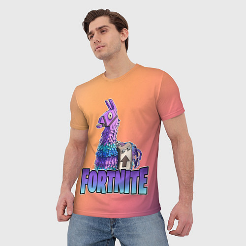 Мужская футболка Fortnite Lama / 3D-принт – фото 3