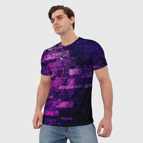 Мужская футболка Purple-Wall / 3D-принт – фото 3
