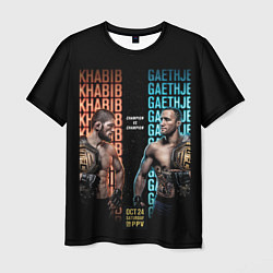 Футболка мужская KHABIB VS GAETHJE, цвет: 3D-принт