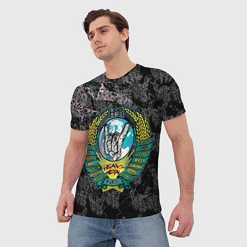 Мужская футболка Heavy metal rock / 3D-принт – фото 3