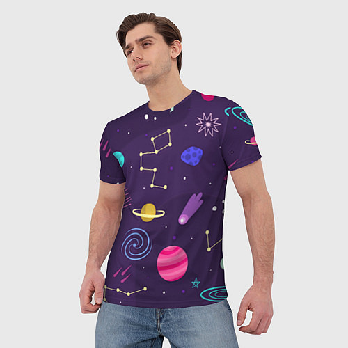 Мужская футболка Space / 3D-принт – фото 3