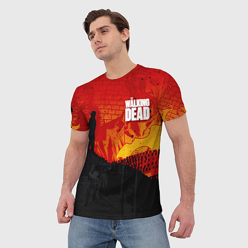 Мужская футболка Ходячие мертвецы / 3D-принт – фото 3