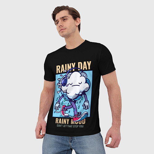 Мужская футболка Облако / 3D-принт – фото 3