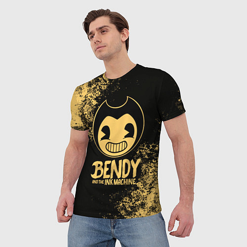 Мужская футболка Bendy And The Ink Machine / 3D-принт – фото 3