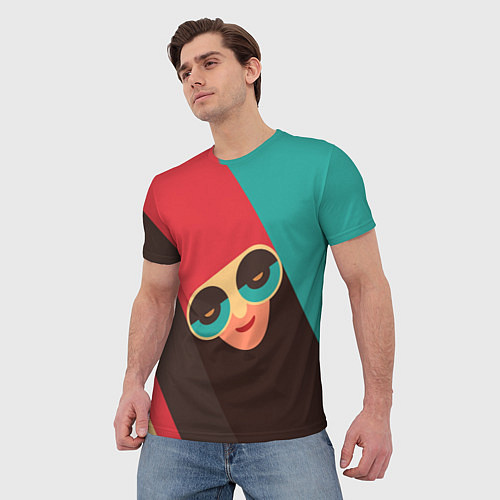 Мужская футболка RETDO FACE / 3D-принт – фото 3