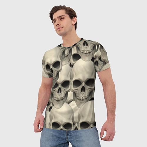 Мужская футболка Черепа 5 вариант / 3D-принт – фото 3