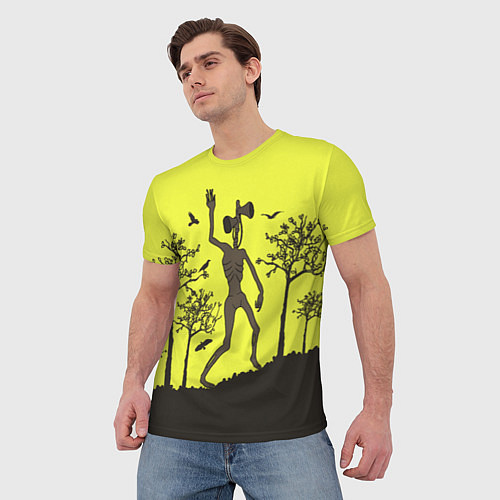 Мужская футболка Siren Head / 3D-принт – фото 3