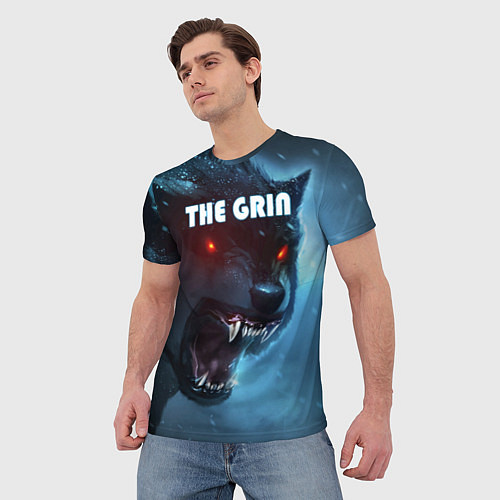Мужская футболка THE GRIN / 3D-принт – фото 3