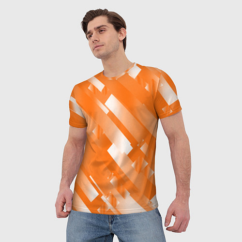 Мужская футболка Оранжевый градиент / 3D-принт – фото 3