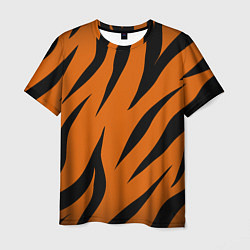 Футболка мужская Текстура тигра, цвет: 3D-принт