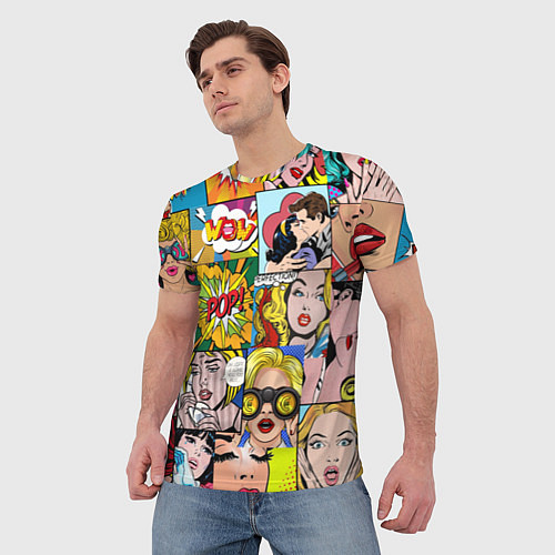 Мужская футболка Pop Art / 3D-принт – фото 3