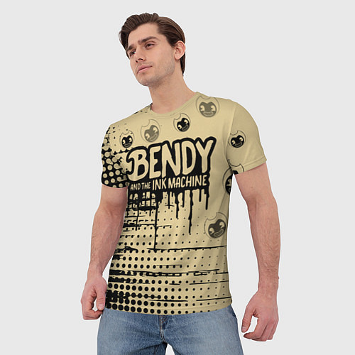 Мужская футболка BENDY AND THE INK MACHINE / 3D-принт – фото 3