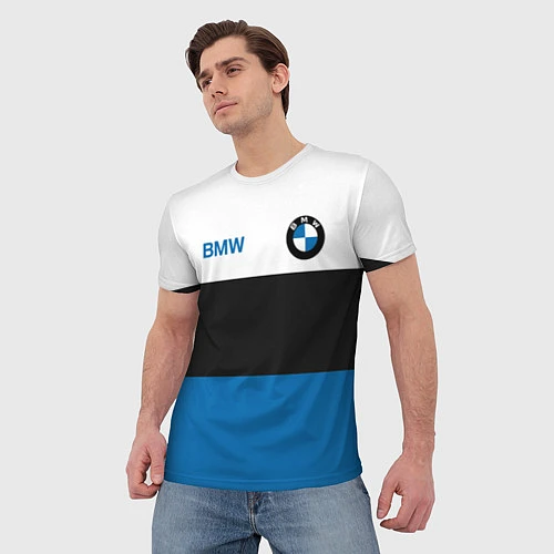 Мужская футболка BMW SPORT / 3D-принт – фото 3