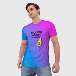 Футболка мужская Авокадо, цвет: 3D-принт — фото 2