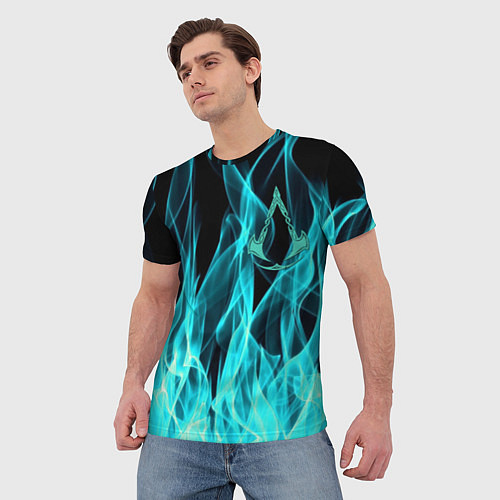Мужская футболка ASSASSINS CREED VALHALLA / 3D-принт – фото 3